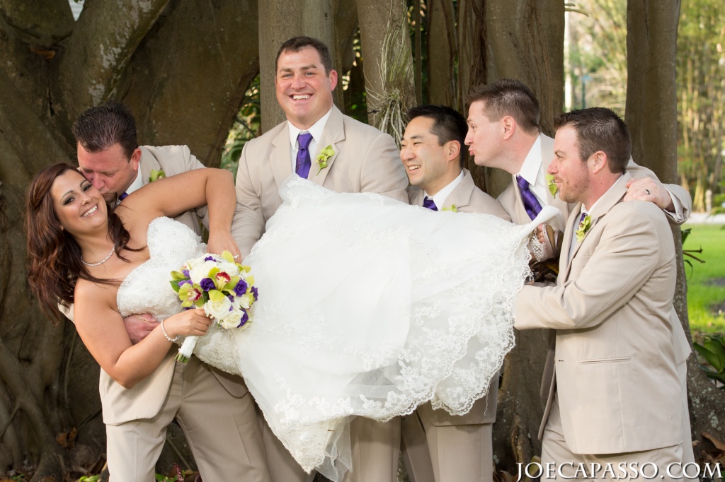 bridal party poses