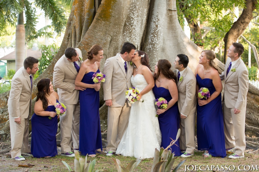 bridal party poses