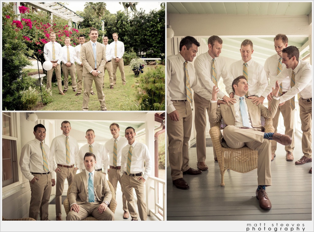 home weddings khaki groomsmen