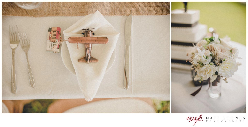 aviation themed wedding