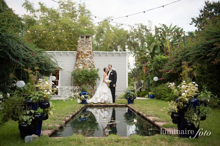 Purple White Winter Wedding  in Florida Trish Rory 