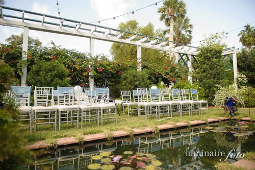 silver wedding chairs chivaris garden wedding ceremony moonlight