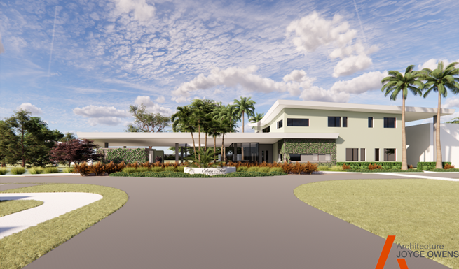 Rendering of Future Edison and Ford Winter Estates Welcome Center